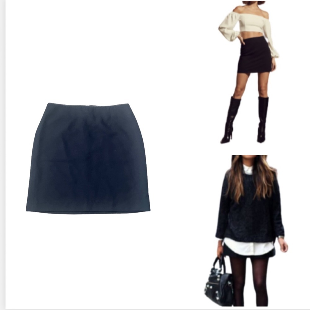 GAP whimsy Goth‎ Preppy  Classic Black Mini Skirt